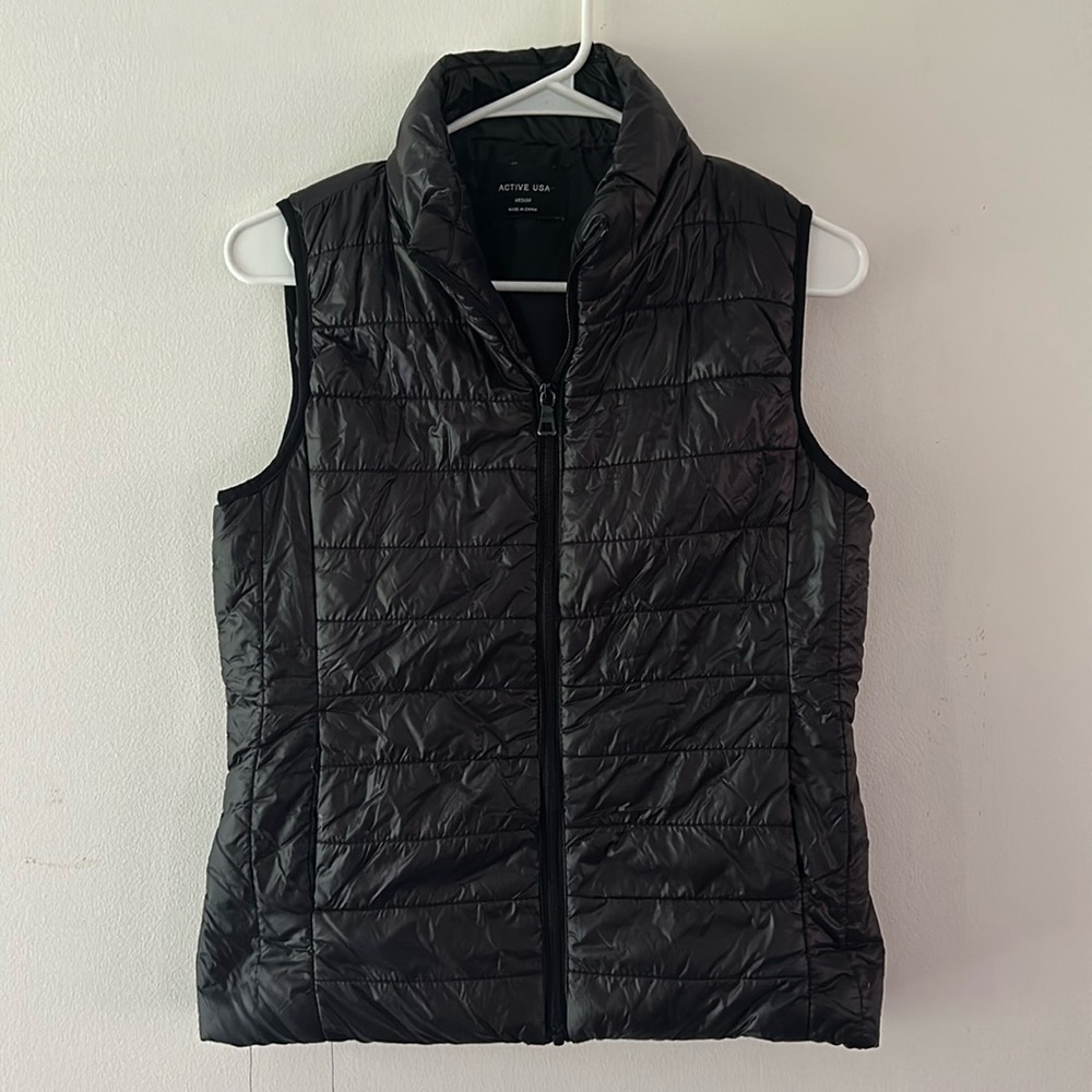 Active USA black athletic running vest